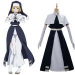 Anime Fire Force Cosplay Iris Nun Cosplay Costume Dress Suit Fireman Team Uniform