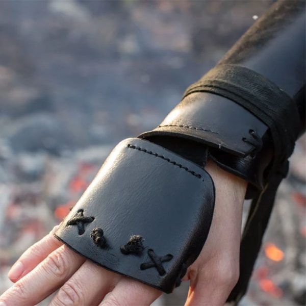 Medieval Renaissance Leather Bracer Gauntlet Viking Archer Samurai Arm Armor Glove Cuff Larp Costume