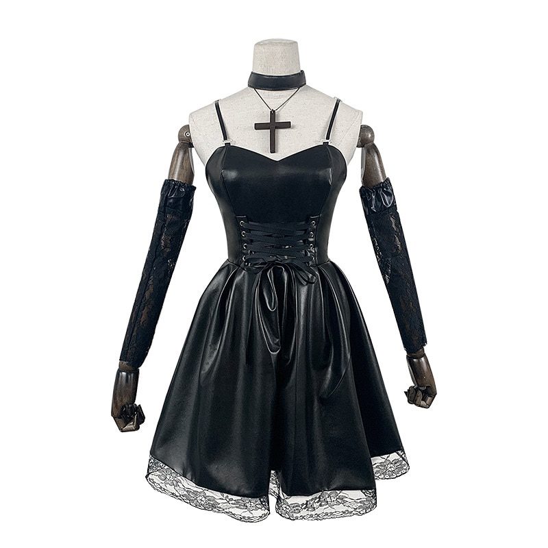 Anime DEATH NOTE Misa Amane Cosplay Costumes Misa Black Dress