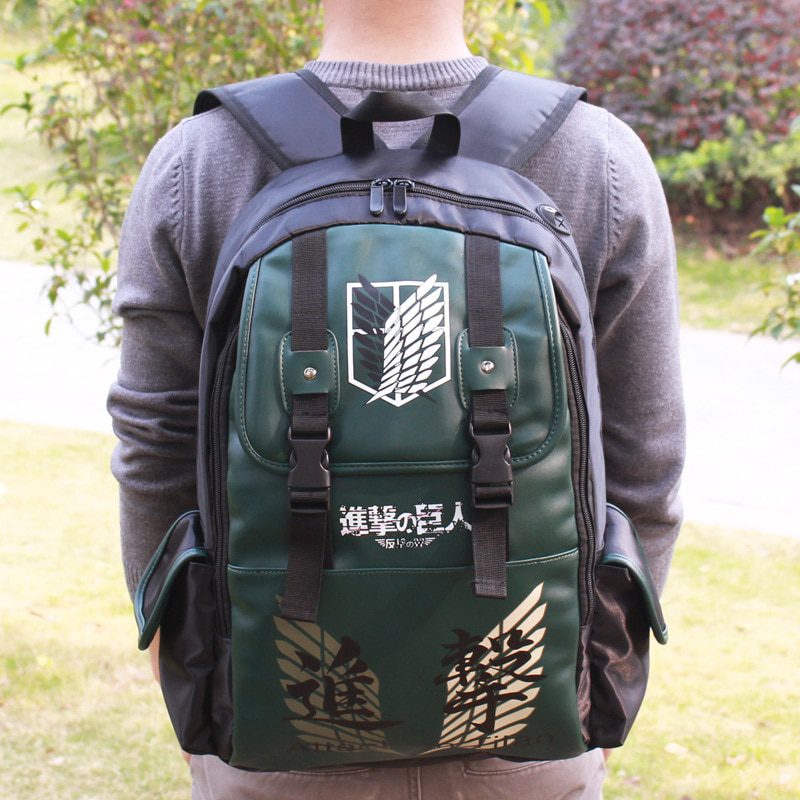Anime Backpack Attack On Titan Anime Men's Bag Cartoon Backpack