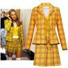 Film Clueless Cher Horowitz Dress Suit School CollegeUniform