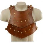 Medieval Spartan Gladiator Leather Cuirass Chest Body Armor Viking Costume Vest Larp Outfit