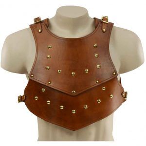 Medieval Spartan Gladiator Leather Cuirass Chest Body Armor Viking Costume Vest Larp Outfit