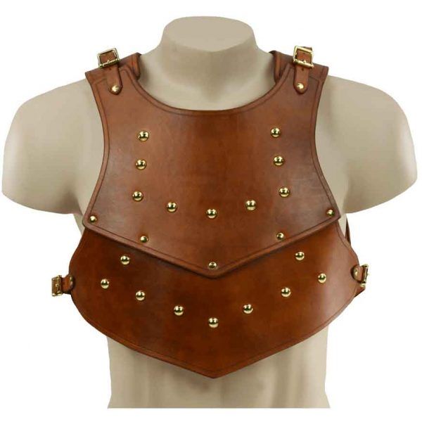 Medieval Spartan Gladiator Leather Cuirass Chest Body Armor Viking Costume Vest Larp Outfit