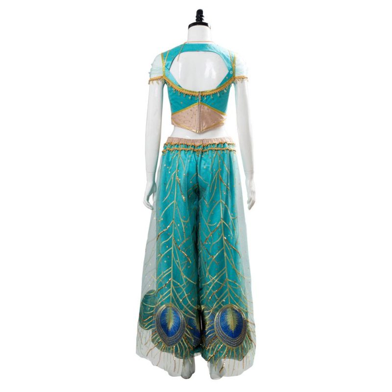 princess jasmine dress movie Aladdin 2019 Film Princess Jasmine Red Costume New Outfit CoserZ