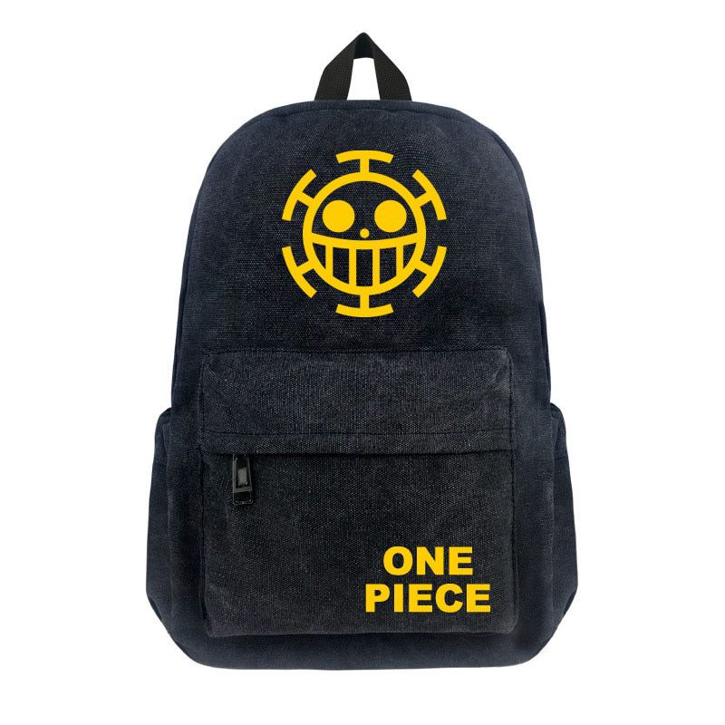 Anime Backpack Travel Bagpack Luffy One Piece Cosplay Eren Bag Cartoon Canvas Outdoor Teenagers Schoolbag