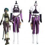 LOL Christmas Arcane Jinx Cosplay Costume Uniform Outfits