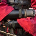 Medieval Renaissance Leather Bracer Gauntlet Viking Archer Samurai Arm Armor Glove Cuff Larp Costume