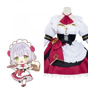 Genshin Impact Noelle Cosplay Costume Maid Dress Outfits