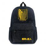 Anime Backpack Attack on Titan Backpacks Cartoon Canvas SchoolBag