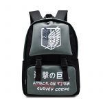 Anime Backpack Waterproof Backpack Attack on Titan Cartoon Bagpack Nylon Fashion Bag