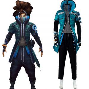 LOL True Damage Yasuo Cosplay Adult Men Women Green Outfit