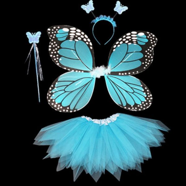 4Pcs Hot Sale Halloween Cosplay Fairy Angel Wings Insect Theme Costume