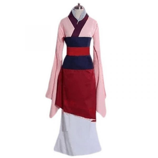 2 Colors Hua Mulan Dress Cosplay Princess Mulan Costume