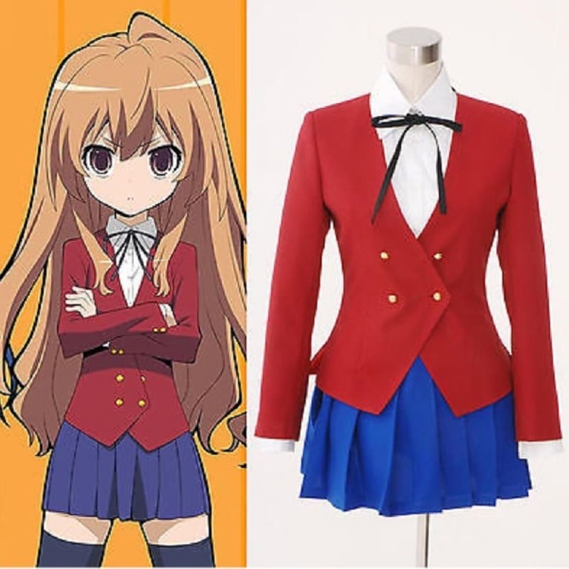 Anime TIGER DRAGON Toradora Cosplay Taiga Aisaka Cosplay Costume School Uniforms