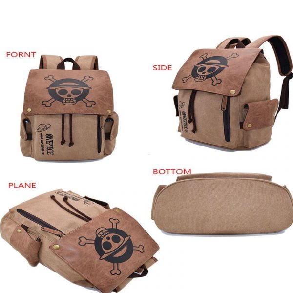 Anime Backpack Travel Backpacks Luffy One Piece Cosplay Eren Bag