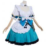 Genshin Impact Barbara Cosplay Costume Maid Dress