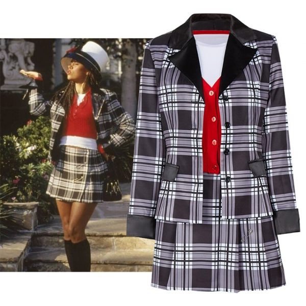 Film Clueless DionneSchool UniformCosplay Costume Jacket Skirt
