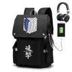 Anime Backpack Attack On Titan Cartoon Laptop Bags Bookbags Daily Bagpack Large Capacity Travel Rucksack