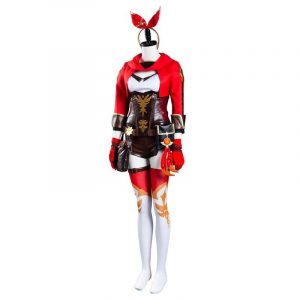 Game Genshin Impact Amber Cosplay Costume Outfit