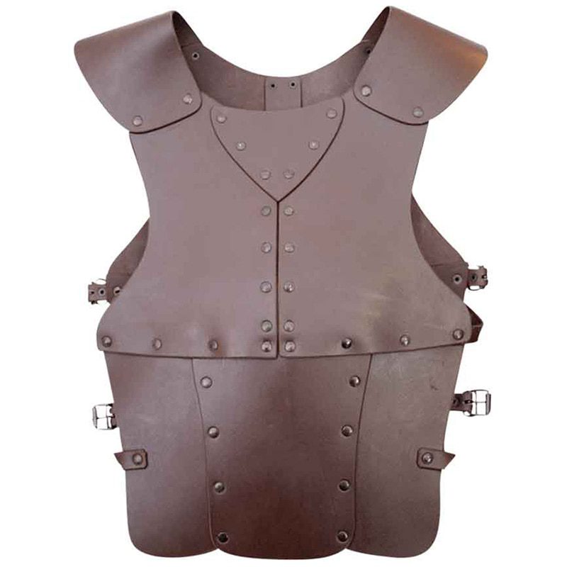 Steampunk Leather Armor Vest Jacket Medieval Knight Costume