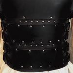 Medieval Cosplay Costume Body Chest Armor Steampunk Vintage Warrior Knight Gladiator Leather Belt Vest Breastplate
