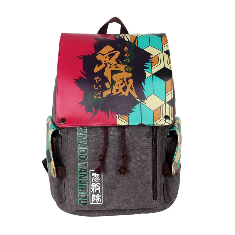 Anime Backpack Travel Backpacks Cosplay Eren Bag Cartoon Canvas Outdoor