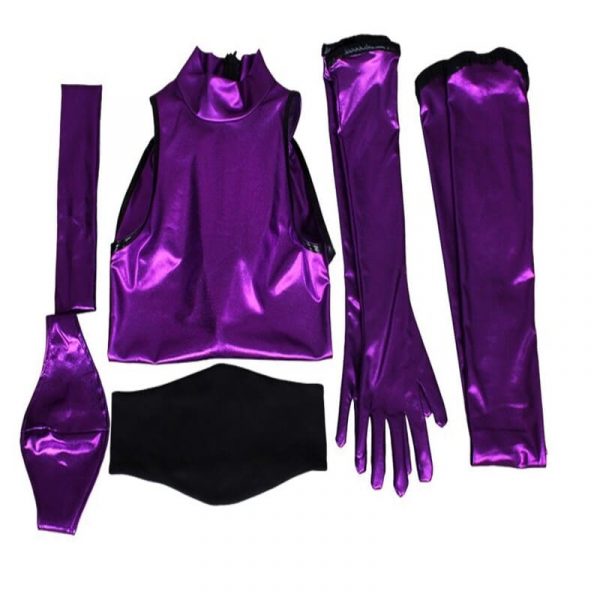 Mortal Kombat 2 Version Mileena Cosplay Costume Purple Combat Suit Female Game Clothes