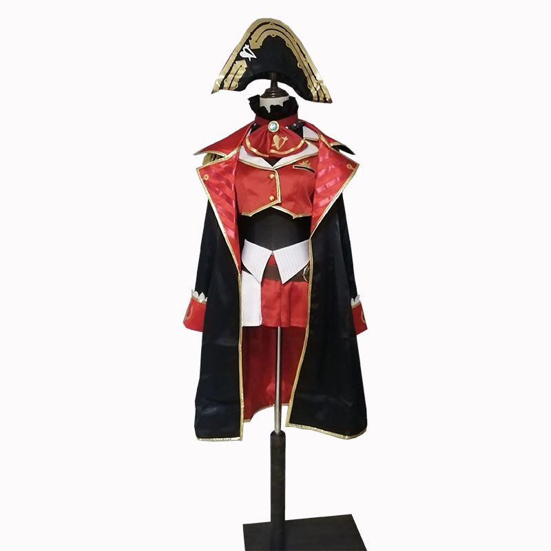Anime VTuber Hololive Houshou Marine Captain Uniform Dress