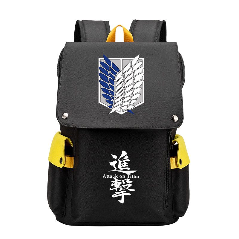 Anime Backpack Attack On Titan Cartoon Laptop Bags Bookbags Daily Bagpack Large Capacity Travel Rucksack
