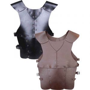 Steampunk Leather Armor Vest Jacket Medieval Knight Costume