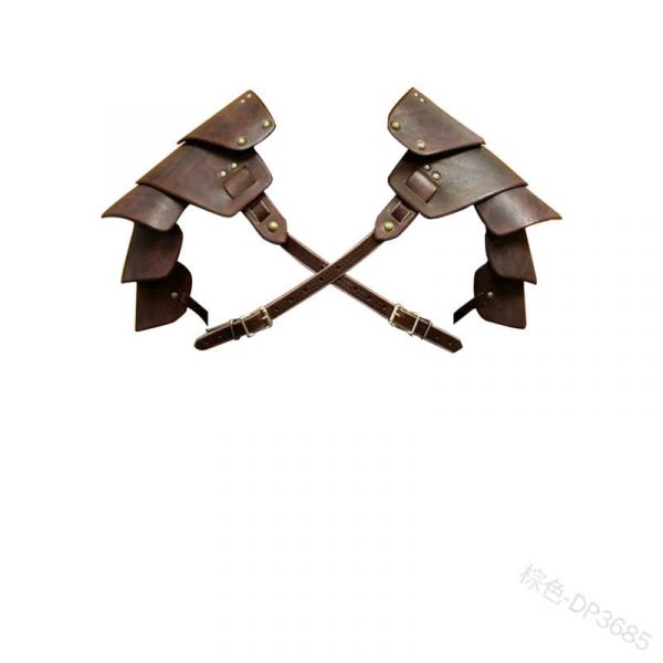 Men Medieval Vintage Costume Armor Cosplay Accessory Gothic Warrior Knight Shoulder