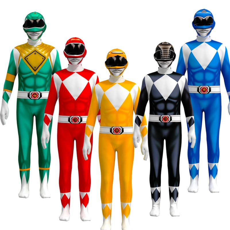 Kids Power Samurai Sentai Shinkenger Rangers Costume