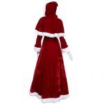 Plus Size Deluxe Velvet Adults Christmas Costume Cosplay Santa Claus Clothes Fancy Dress