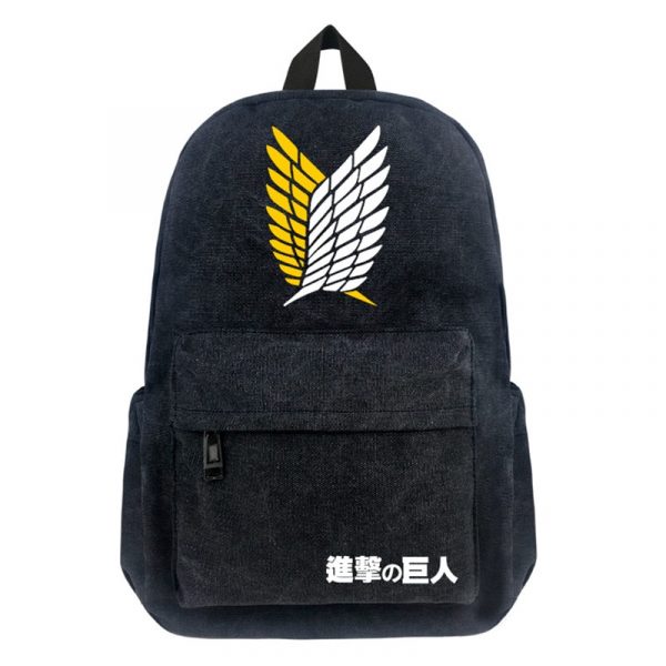 Anime Backpack Attack on Titan Backpacks Cartoon Canvas SchoolBag