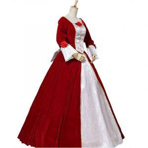 Girl And Beast Cosplay Belle Costume Adult Women Elegant Princess Dress