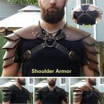 Medieval Viking Warrior Shoulder Armor Gladiator Samurai Battle Knight Pauldrons Party Cosplay Accessory