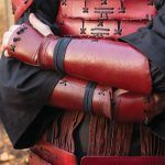 Medieval Renaissance Leather Bracer Gauntlet Viking Archer Samurai Arm Armor Glove Cuff Larp Costume
