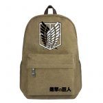Anime Backpack Attack on Titan Backpacks Cartoon Canvas SchoolBag
