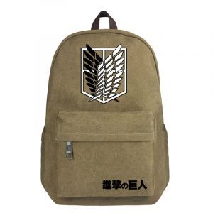 Anime Backpack Attack on Titan Backpacks Cartoon Canvas SchoolBag