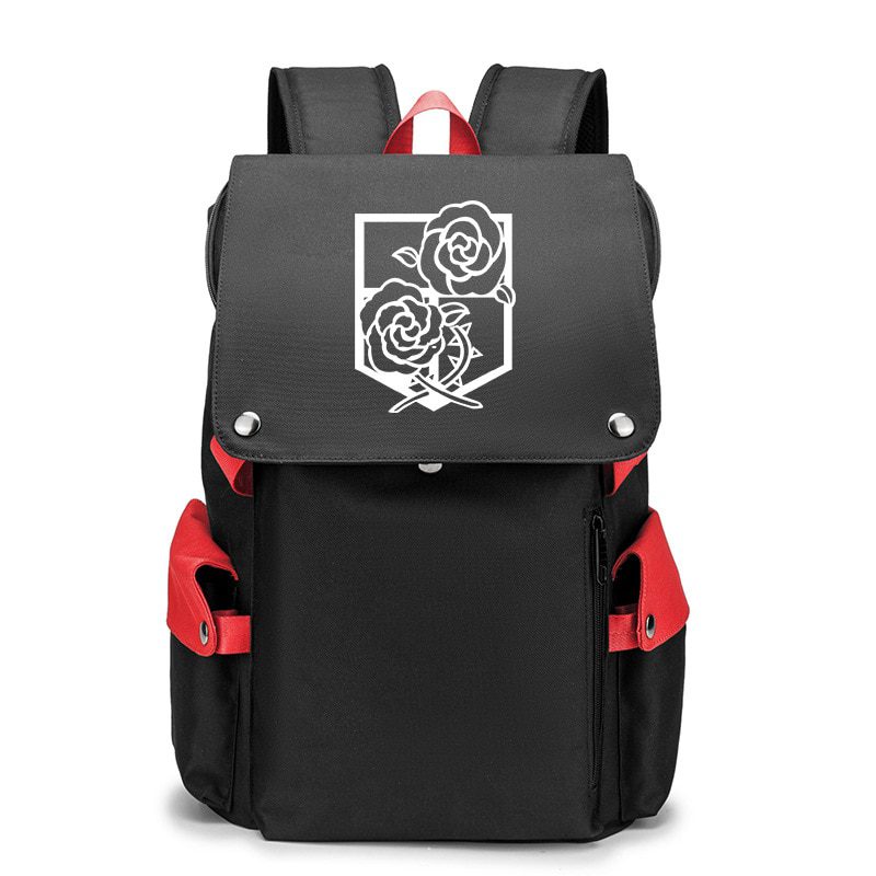 Anime Backpack Attack On Titan Cartoon Laptop Bags Bookbags Daily Bagpack Large Capacity Travel Rucksack