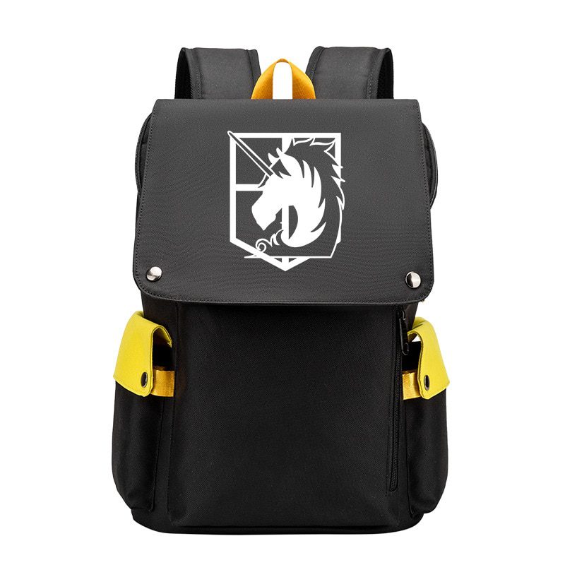 Anime Backpack Attack On Titan Cartoon Laptop Bags Bookbags Daily Bagpack Large Capacity Travel Rucksack