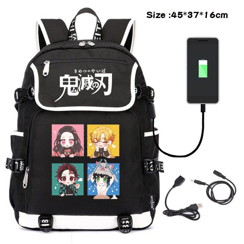 Anime Backpack Travel Backpacks Cosplay Eren Bag Cartoon Casual Canvas Outdoor