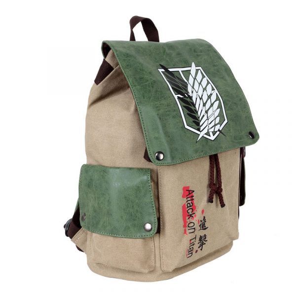 Anime Backpack Attack On Titan Backpack Cartoon Canvas School Bag