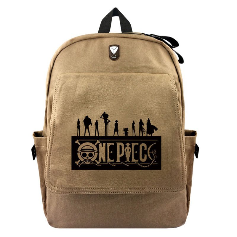 Anime Backpack Travel Bagpack Luffy One Piece Cosplay Eren Bag Cartoon Canvas Outdoor Teenagers Schoolbag