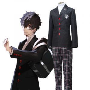 Game Persona 5 Akira Kurusu Cosplay Costume P5 Ren Amamiya Full Set School Uniform