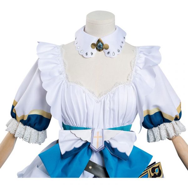 Genshin Impact Barbara Cosplay Costume Maid Dress