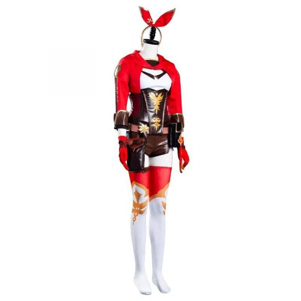 Game Genshin Impact Amber Cosplay Costume Outfit