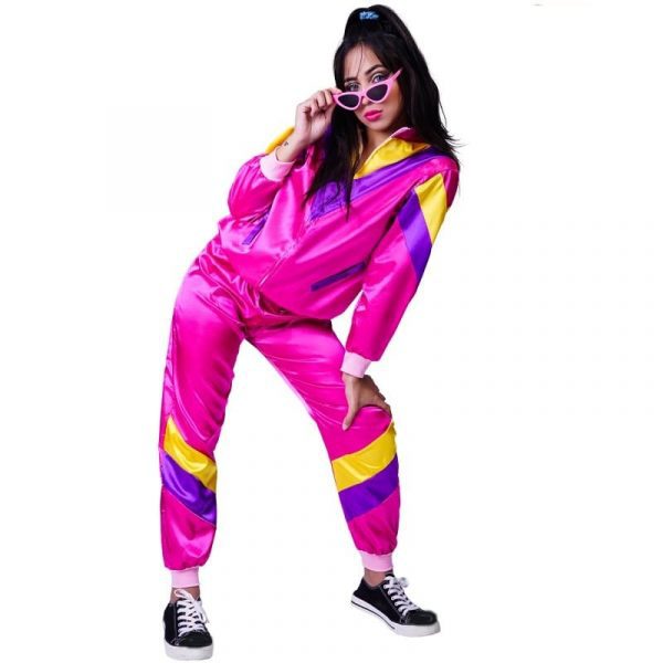 Lady’s 1980S Disco Costume Fancy Dress 70’S 80’S Disco Suit Costumes