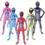 Children Power Samurai Sentai Shinkenger Rangers Lycra Kids
